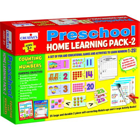 Creatives Preschool Home Learning Pack - 2 - Counting & Numbers Count and Learn Numbers Activity Pack (7805445603483)