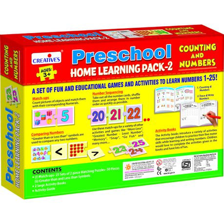 Creatives Preschool Home Learning Pack - 2 - Counting & Numbers Count and Learn Numbers Activity Pack (7805445603483)