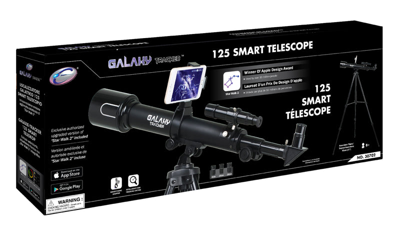 Galaxy Tracker 125 Power 50mm Astronomical Smart Telescope (Black)