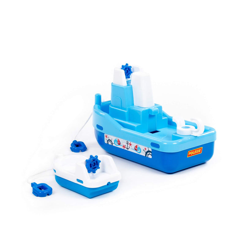 Polesie Tugboat with Dingey for Water and Bath Play