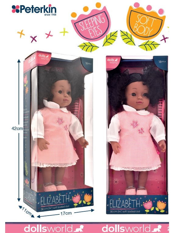 Dollsworld Elizabeth African Doll with accessories