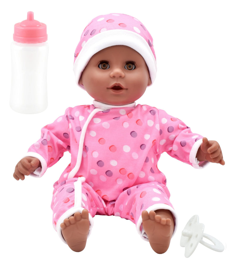 Dollsworld Little Treasure African Baby Doll With Accessories 38cm (15")