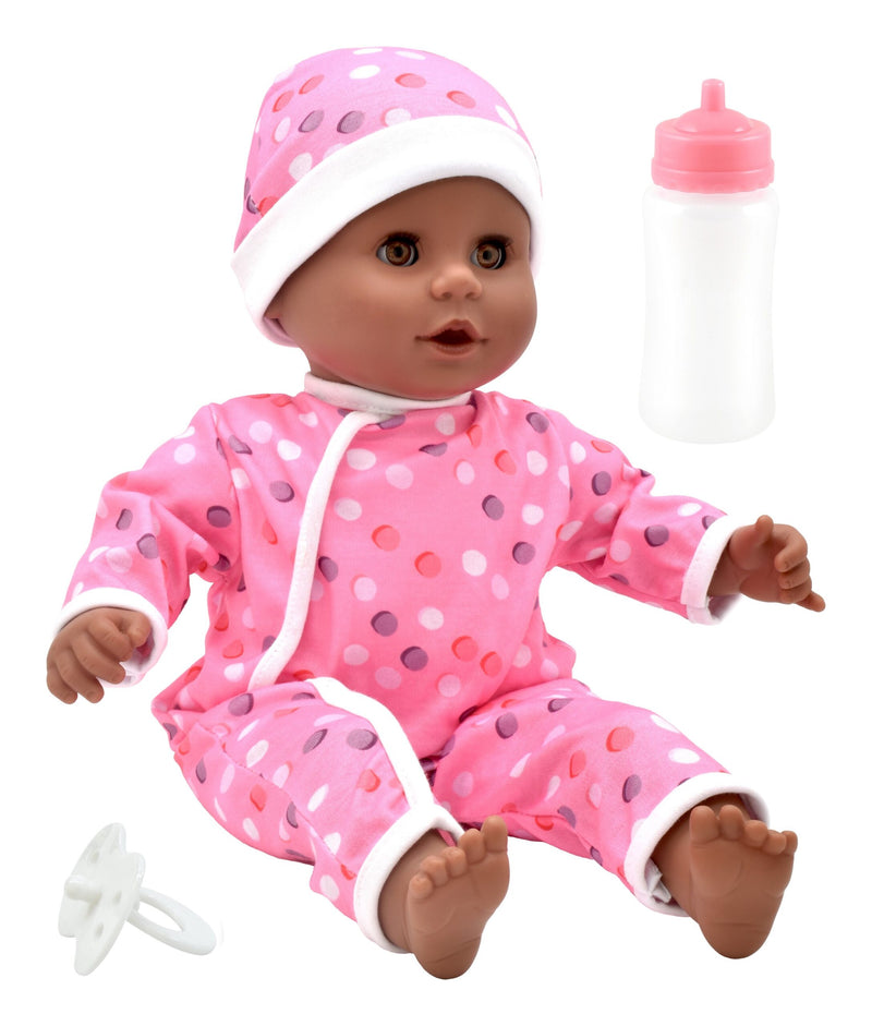 Dollsworld Little Treasure African Baby Doll With Accessories 38cm (15")