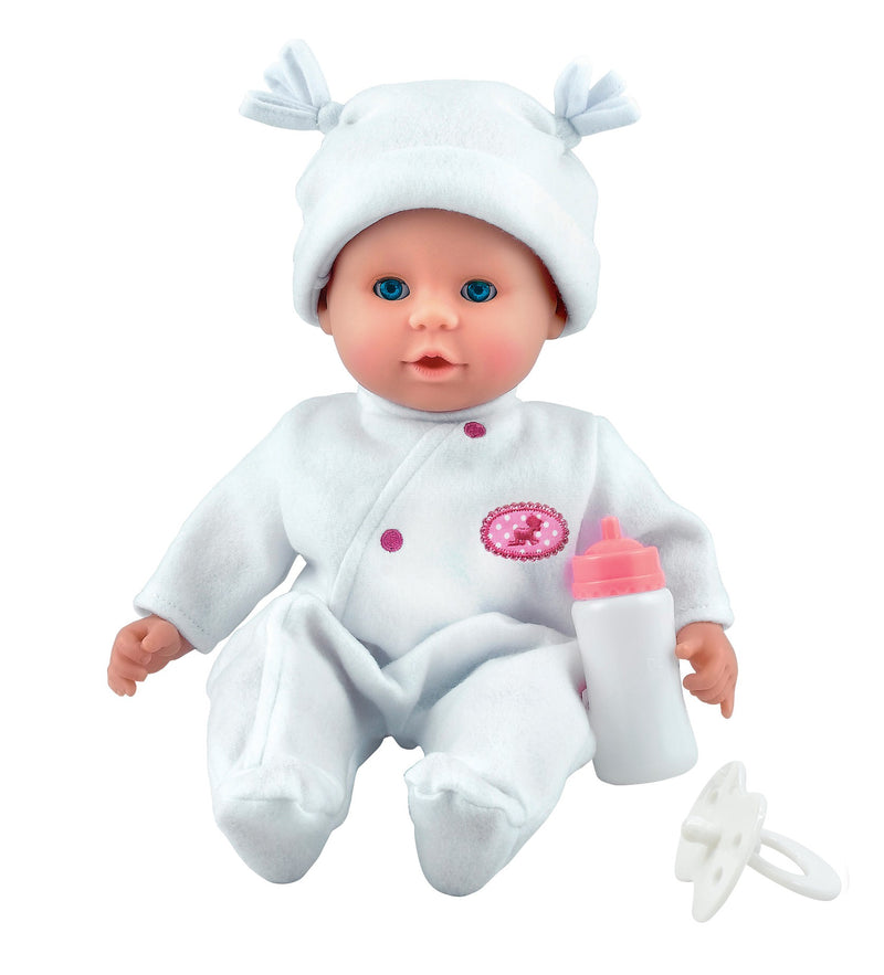 Dollsworld Little Treasure Baby Doll With Accessories 38cm (15") White