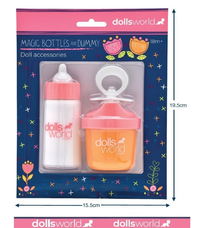 Dollsworld Magic Bottles Set Includes Two Magic Bottles & Dummy