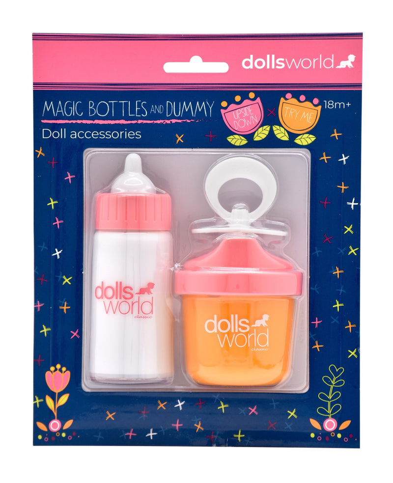 Dollsworld Magic Bottles Set Includes Two Magic Bottles & Dummy