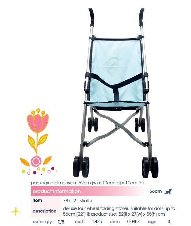 Dollsworld Doll Stroller Pram