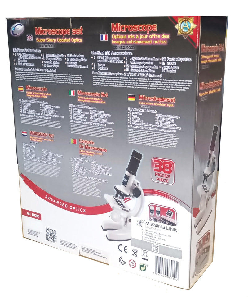 Super Sharp Updated Optics Microscope Set 100/450/900X