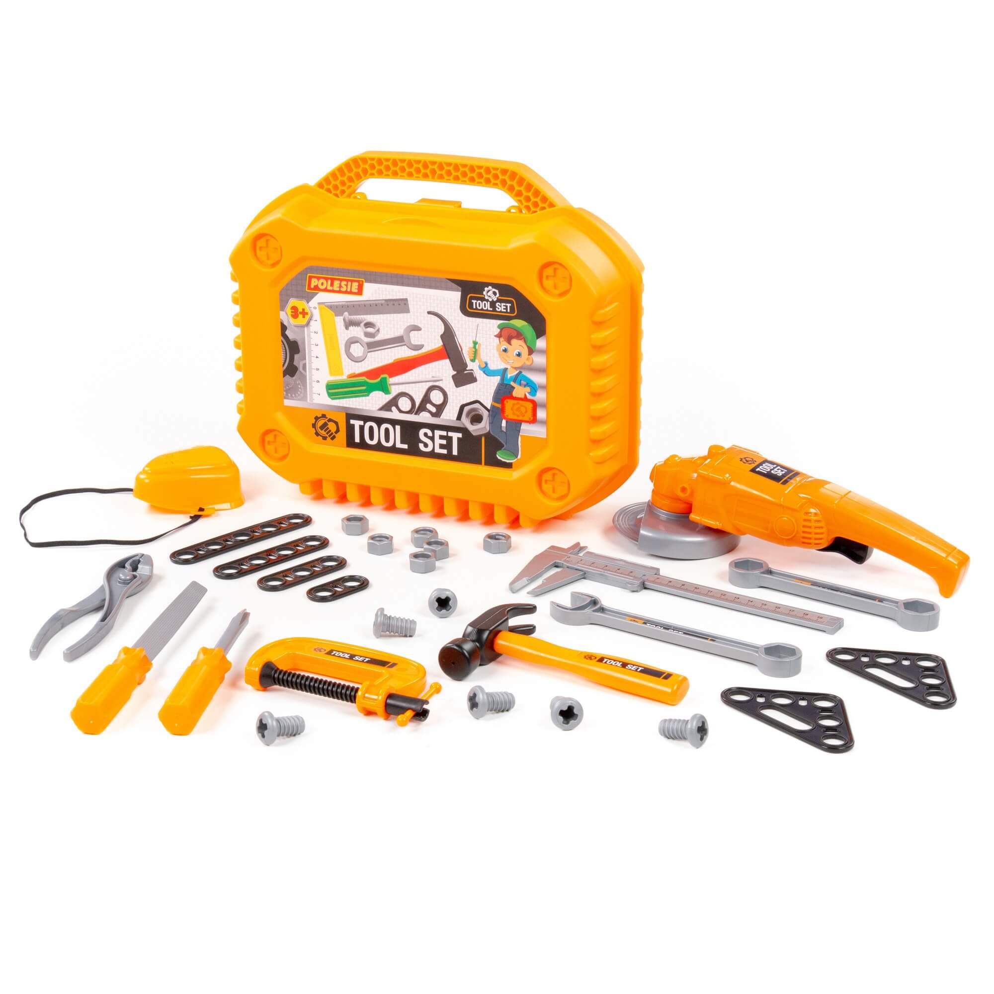 Polesie Orange Tool Box with 30pc Tool Set