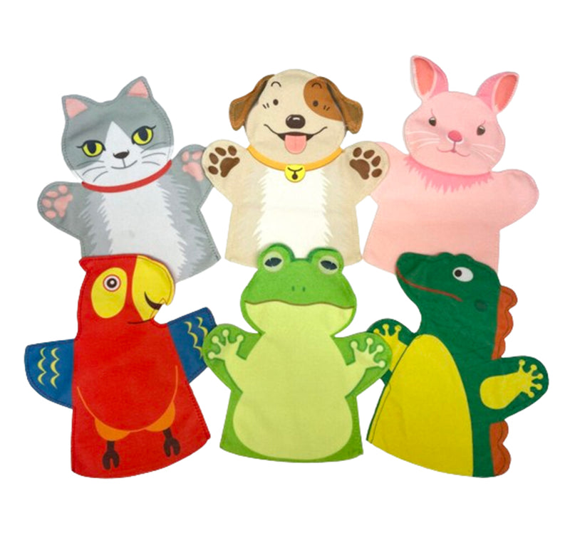 Pets Hand Puppet Set - 6 Piece