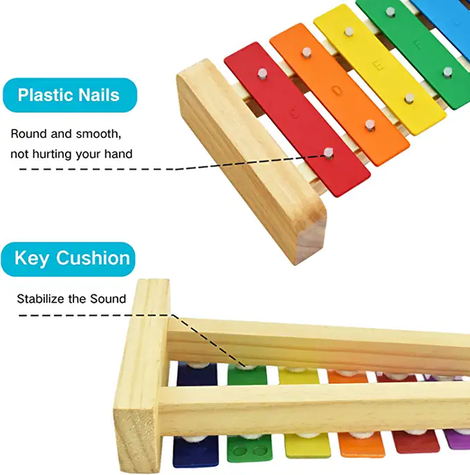 8 Tone Xylophone Music Instrument - Each