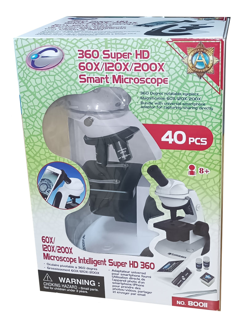 Super HD 360 Rotatable 60/120/200X Smart Microscope Advanced Optics