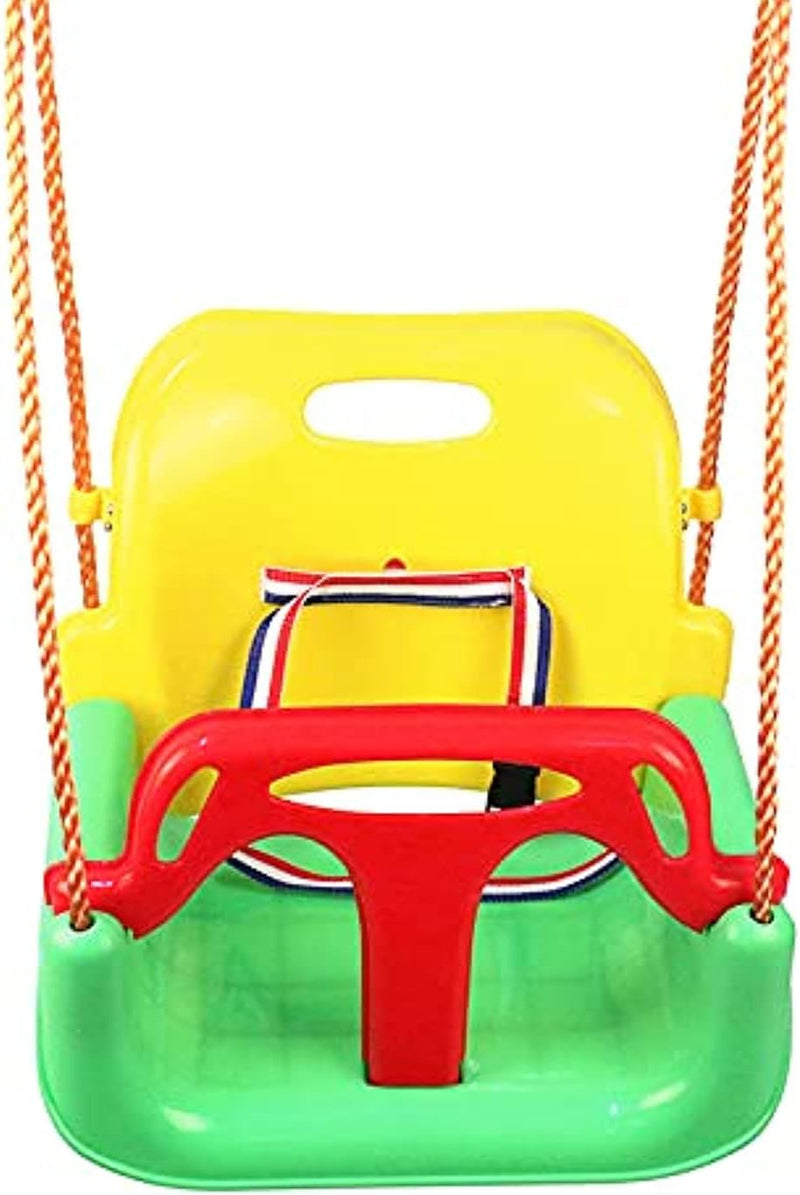 PLAYFREE 3 in 1 Baby Toddler Swing Seat with Rope - Green