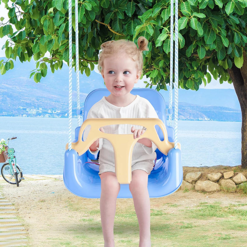 PLAYFREE 3 in 1 Baby Toddler Swing Seat with Rope - Lilac