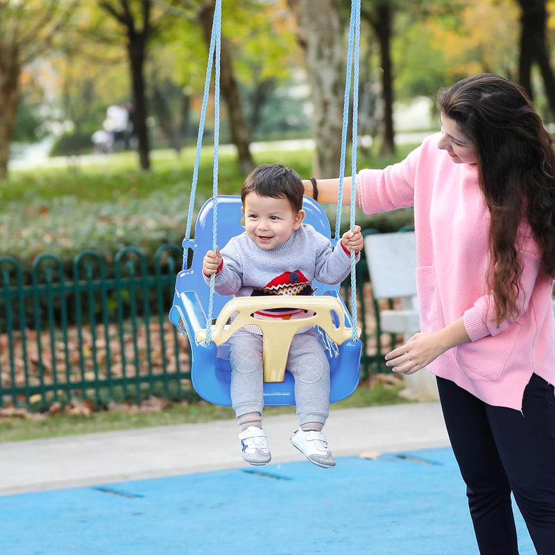 PLAYFREE 3 in 1 Baby Toddler Swing Seat with Rope - Lilac