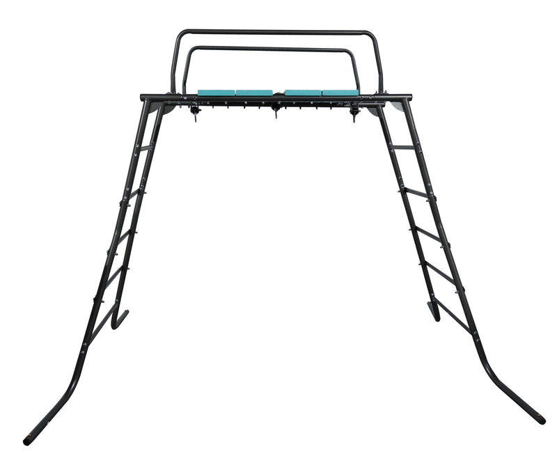 PLAYFREE Climbing Monkey Bridge Platform With Handle Bars and Hooks