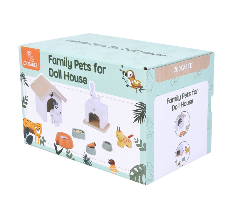 Zookabee Doll House Family Pets Set 12pc