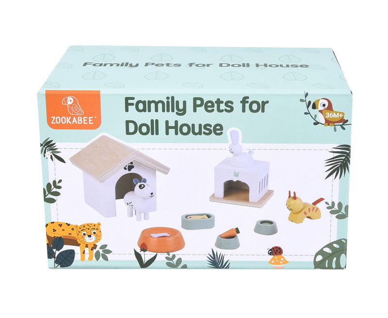 Zookabee Doll House Family Pets Set 12pc