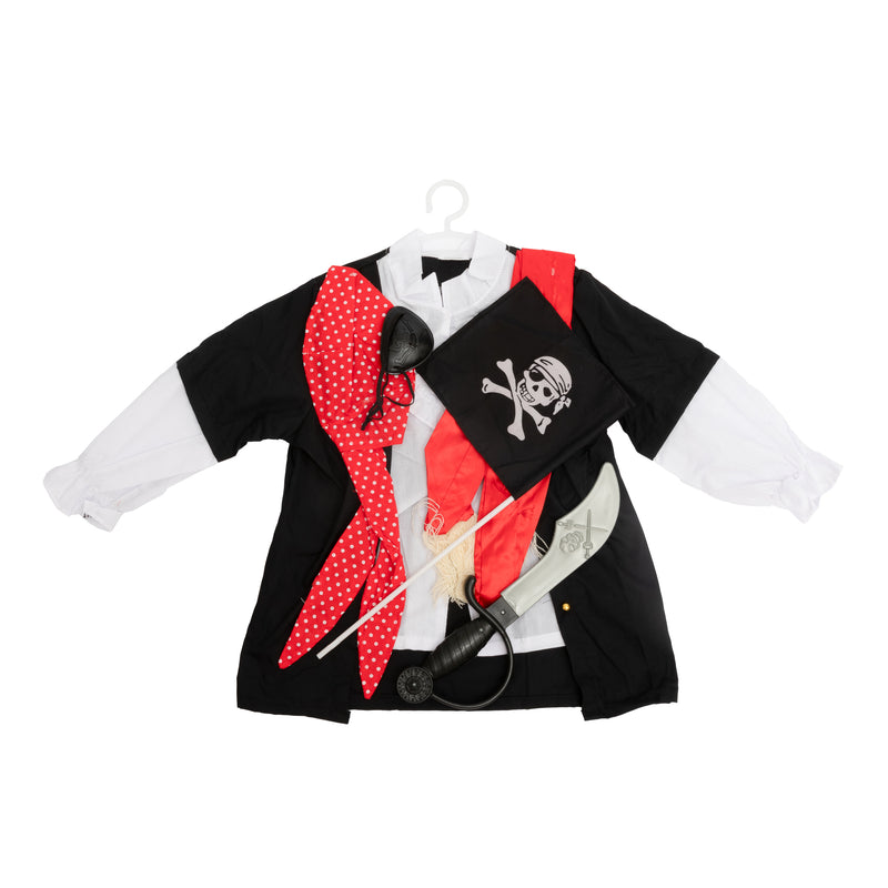 Pirate - Role Play Costume -Deluxe With Sword, Bandana and Belt