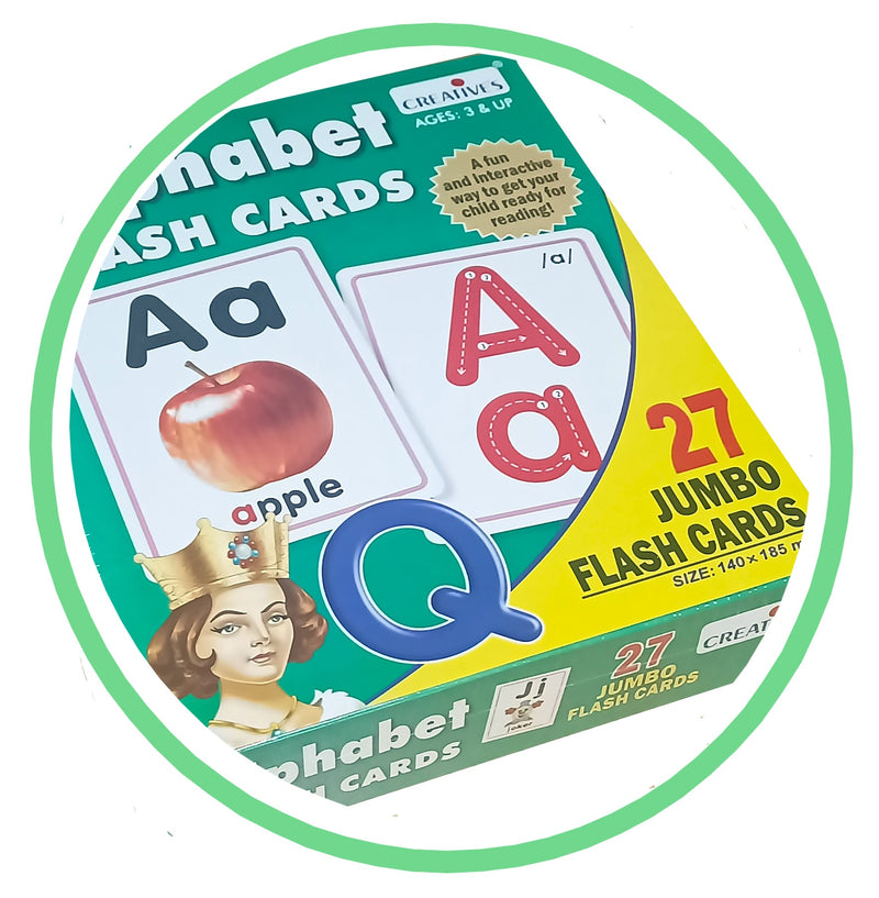 Creatives Discover Alphabet Jumbo Flash Cards - 27 Cards