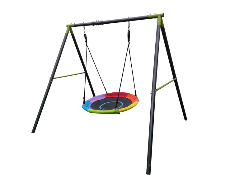 PLAYFREE Saucer Swing 100cm with Steel Swing Stand