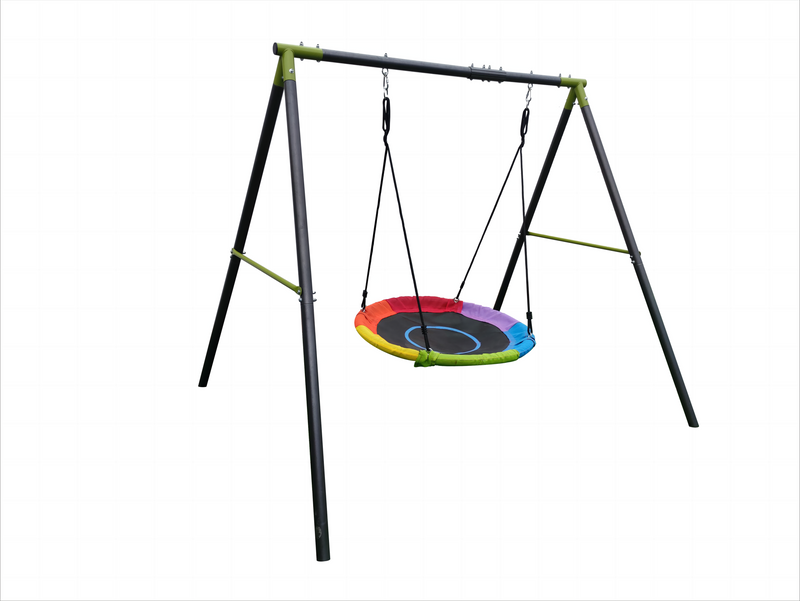 PLAYFREE Saucer Swing 100cm with Steel Swing Stand