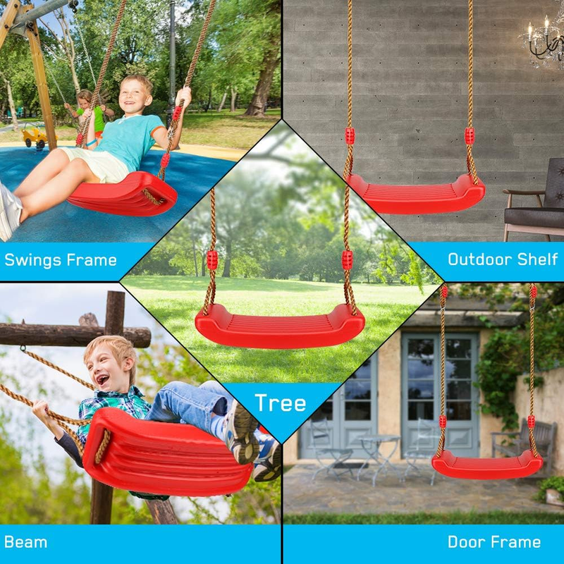 PLAYFREE Plastic Swing Seat with Rope