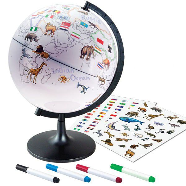 Edu-Science Colour My World Globe with Static Stickers (7160642830491)