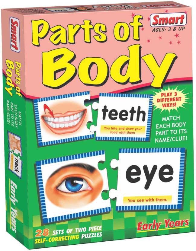 Parts of the Body (28 Sets of 2pc self-correcting Puzzles) (7414090891419)