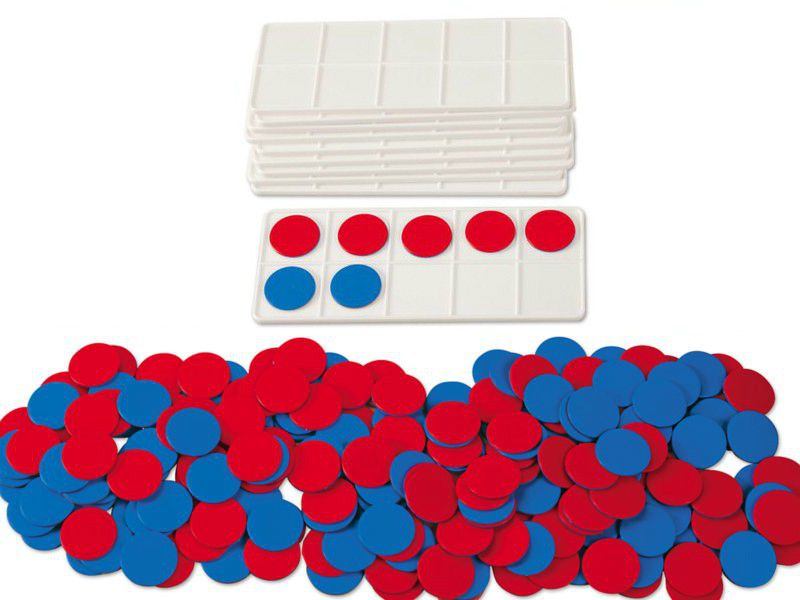 Ten Frame Set With Counters (20 trays, 200 Counters) (7276388319387)