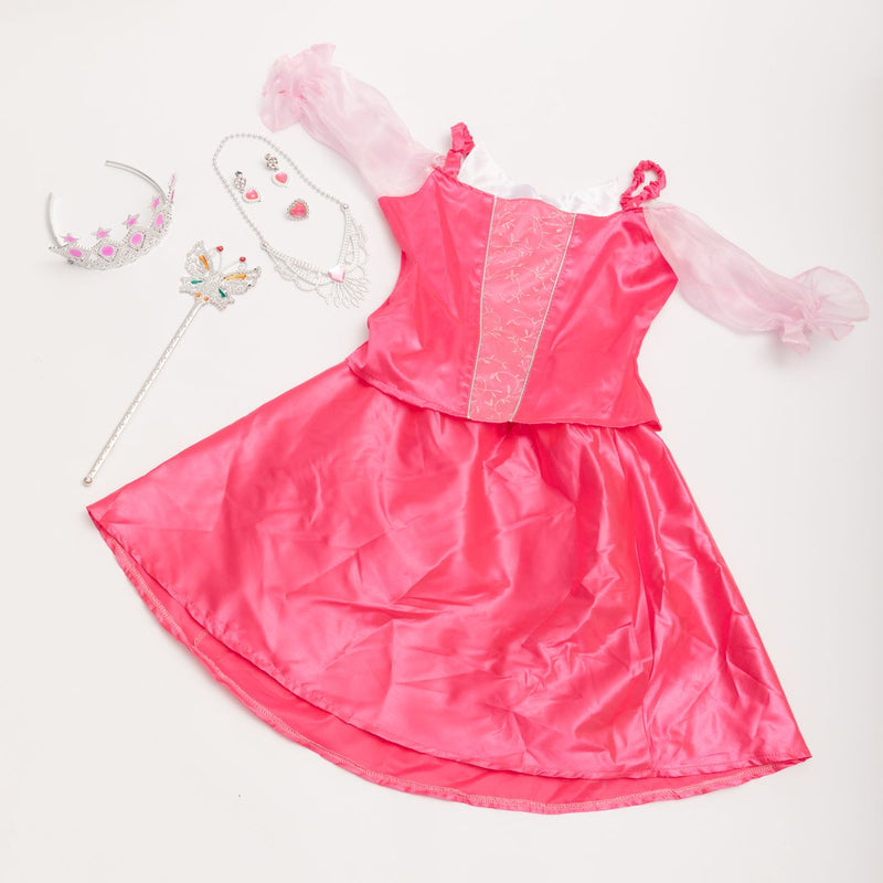 Pink Princess Costume With Crown, Jewellery & Wand (7335192068251)